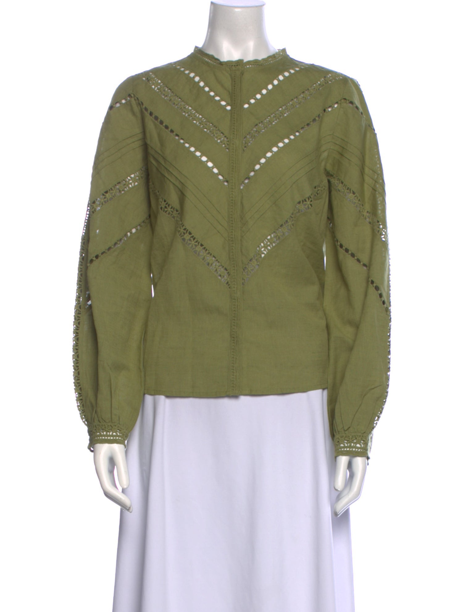 Sézane Linen Mock Neck Sweatshirt w/ Tags