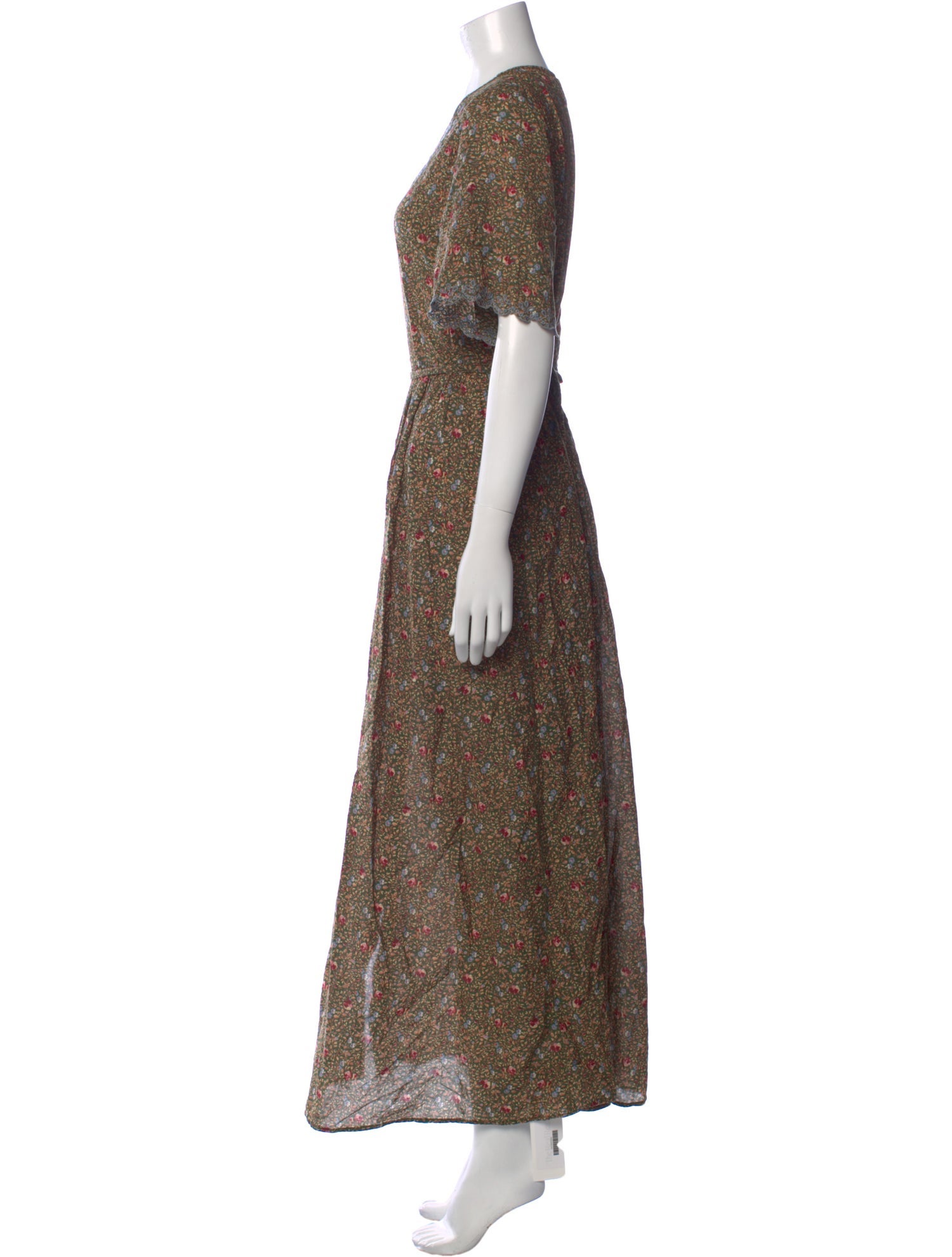 Sézane Floral Print Long Dress