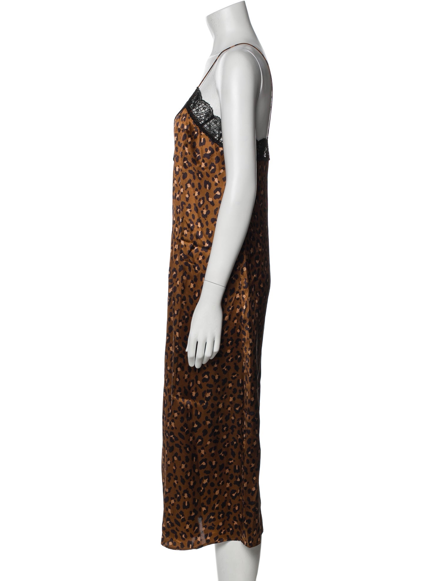Sézane Silk Animal Print Nightgown w/ Tags