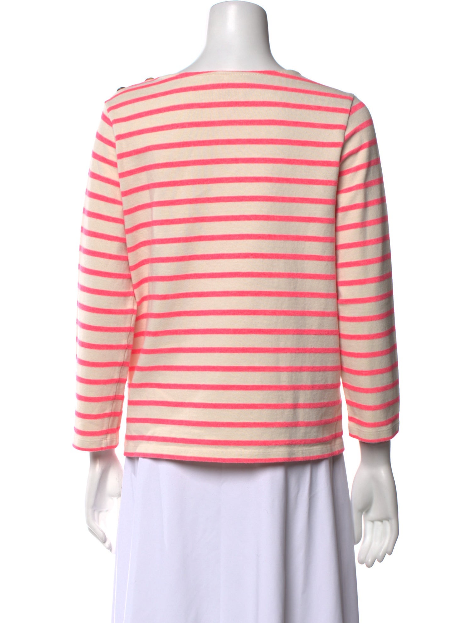 Sézane Striped Scoop Neck Top