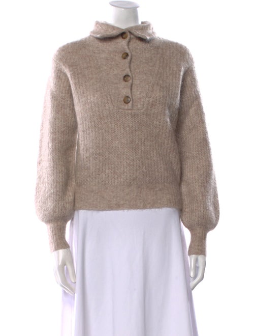 Sézane Alpaca Mock Neck Sweater