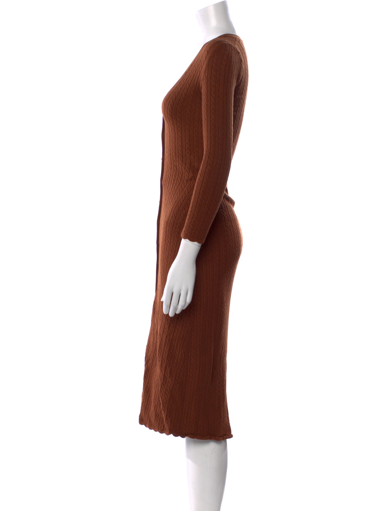 Sézane Virgin Wool Midi Length Dress