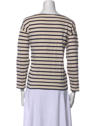 Sézane Striped Scoop Neck Top