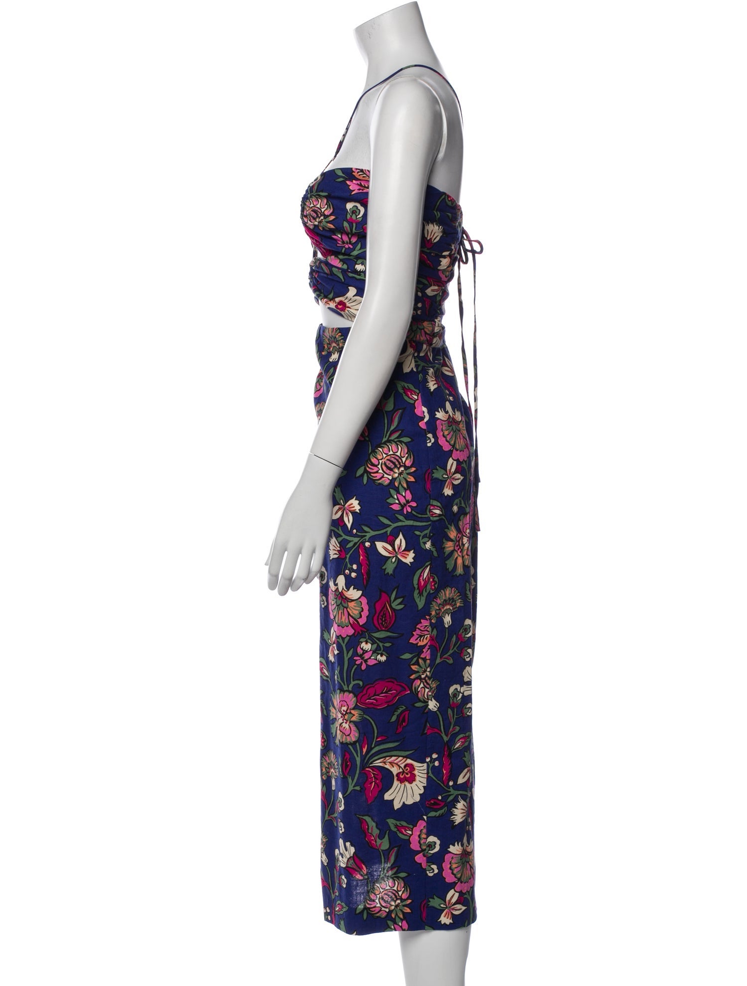 Sézane Floral Print Midi Length Dress