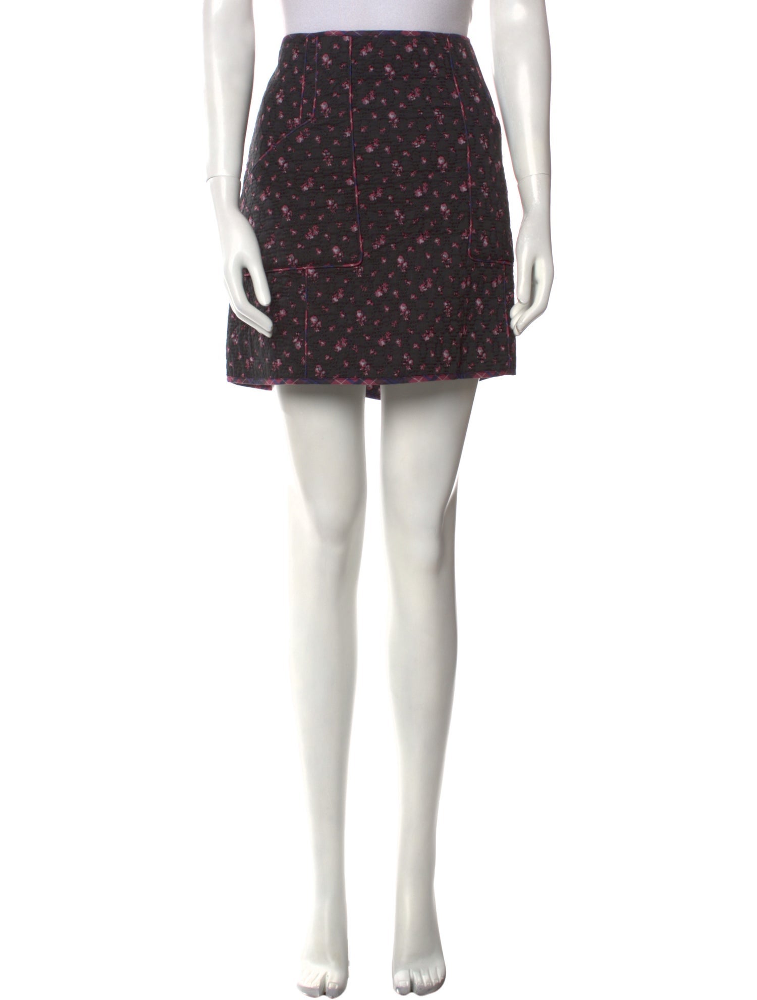 Sézane Floral Print Mini Skirt