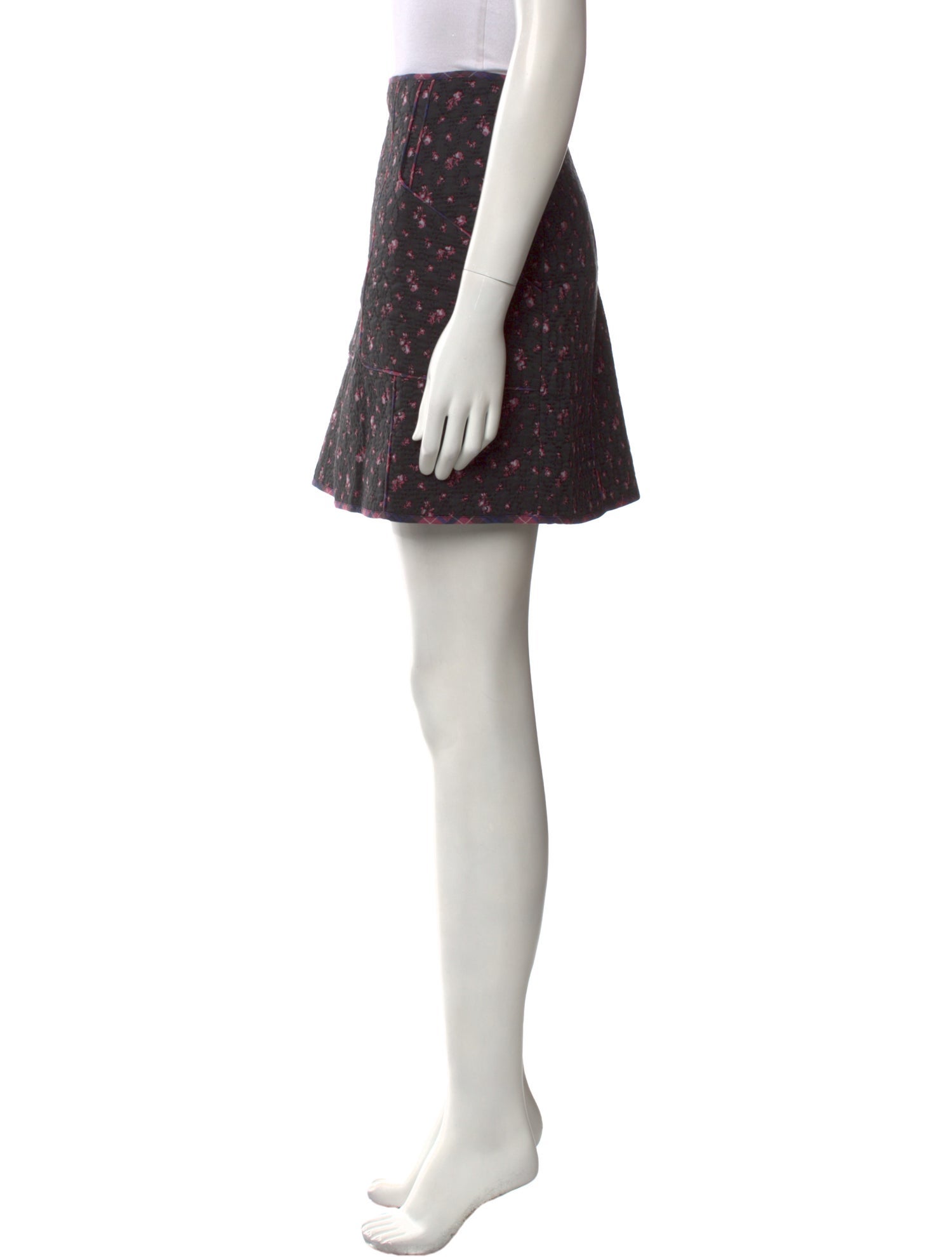 Sézane Floral Print Mini Skirt