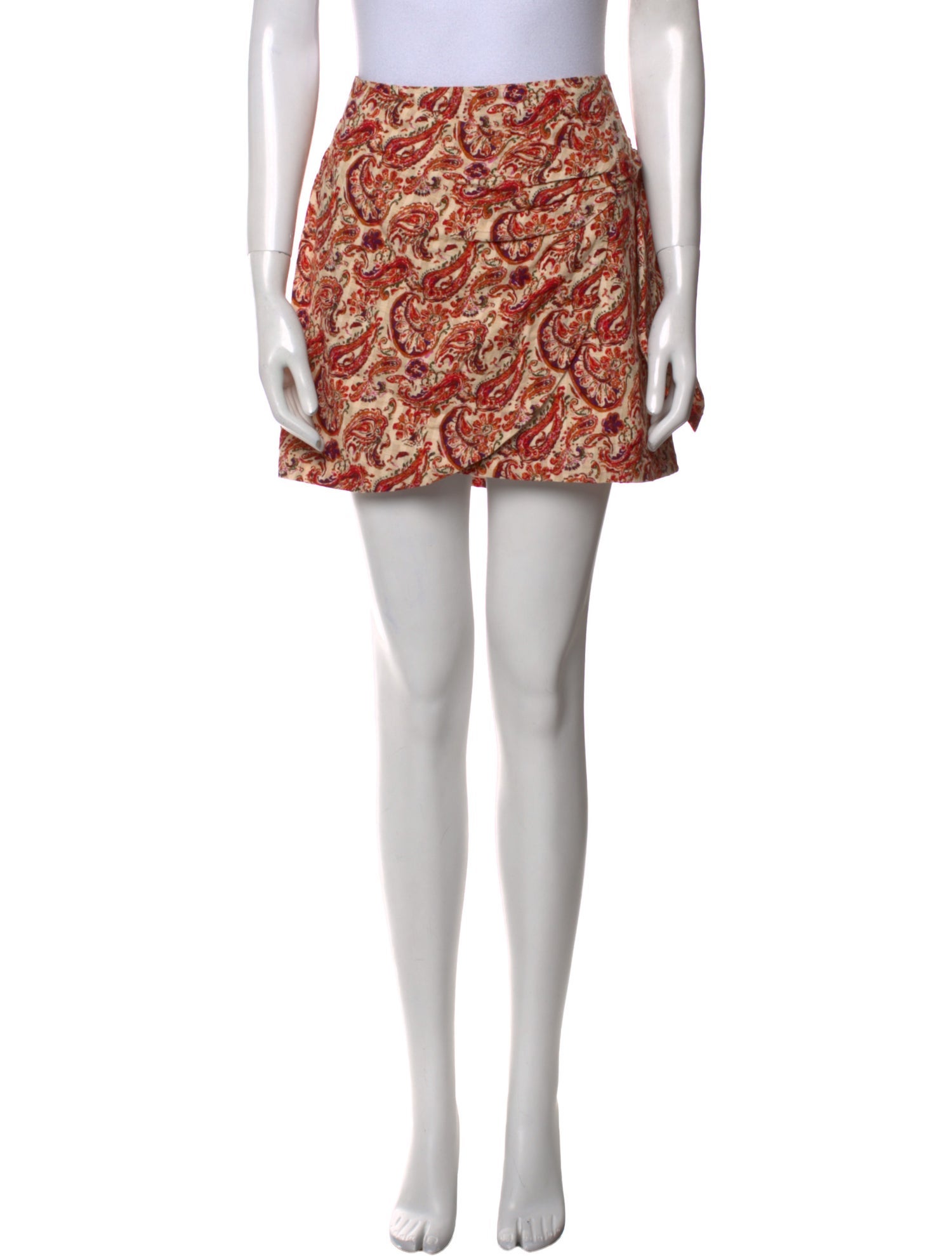 Sézane Paisley Print Mini Skirt