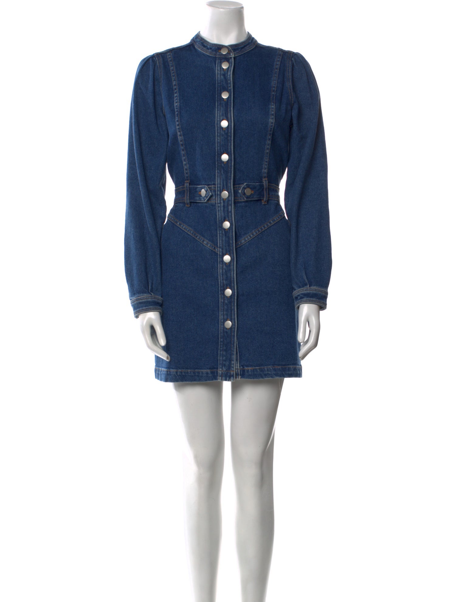 Sézane Mock Neck Mini Dress