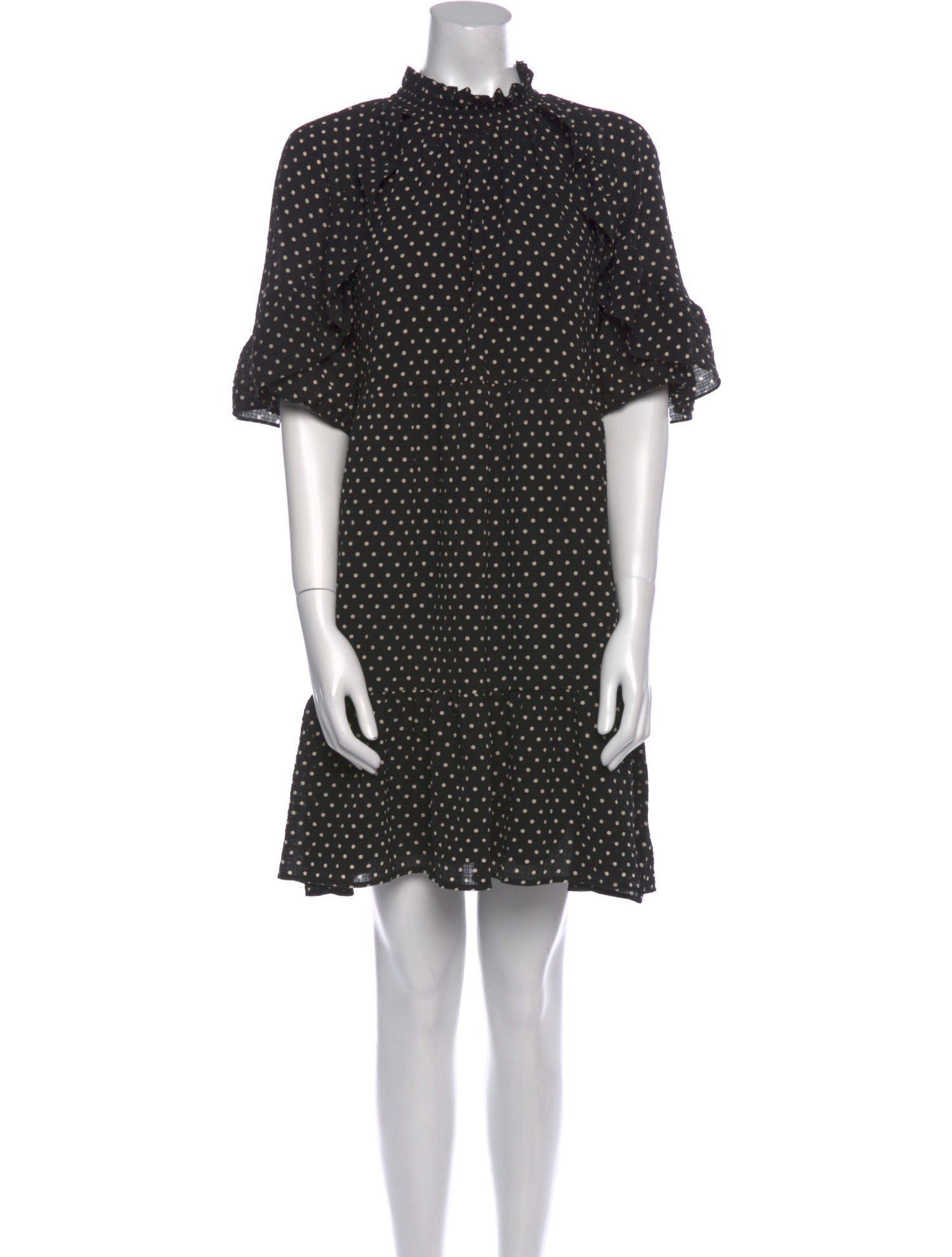 Sézane Polka Dot Print Mini Dress