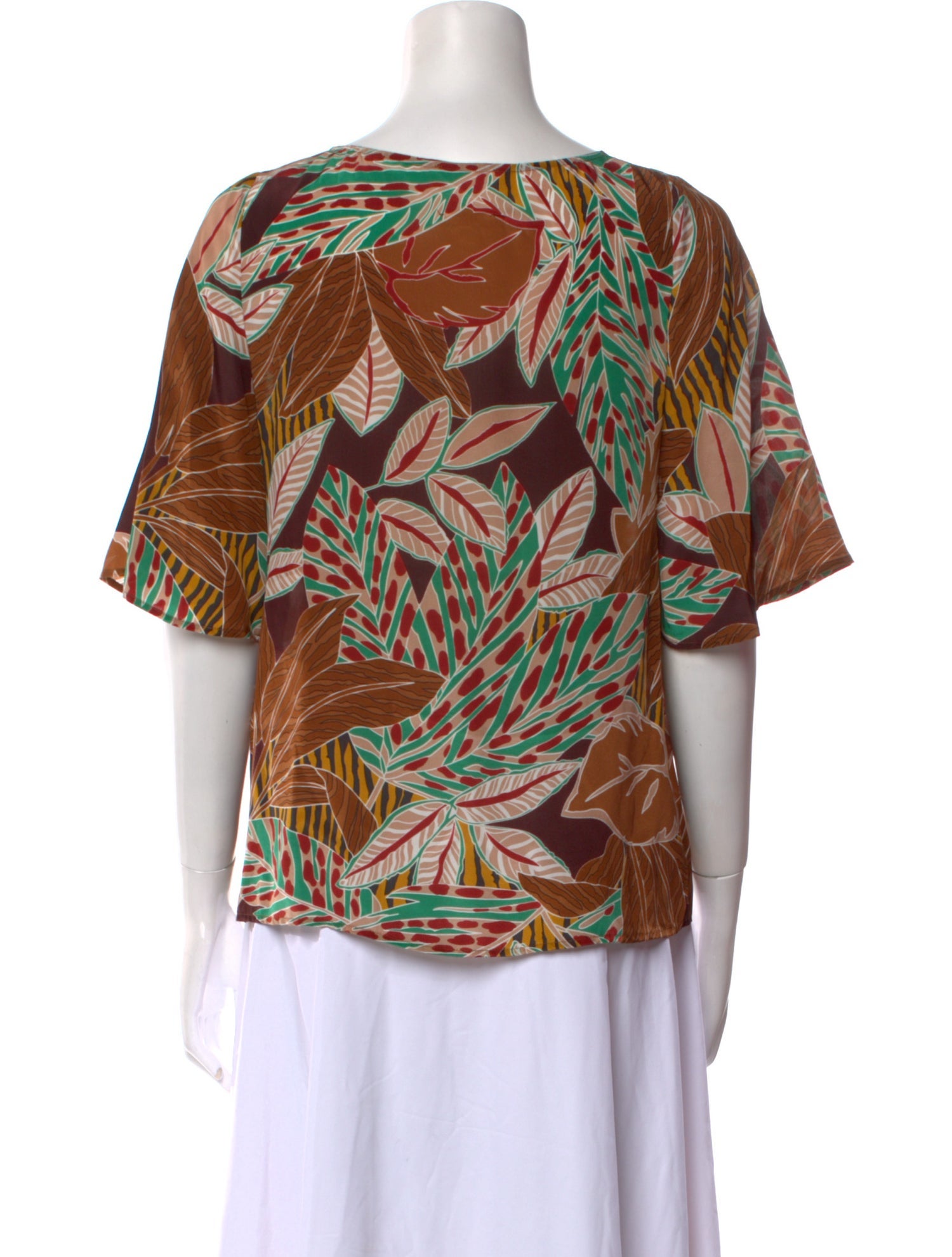 Sézane Silk Printed Blouse