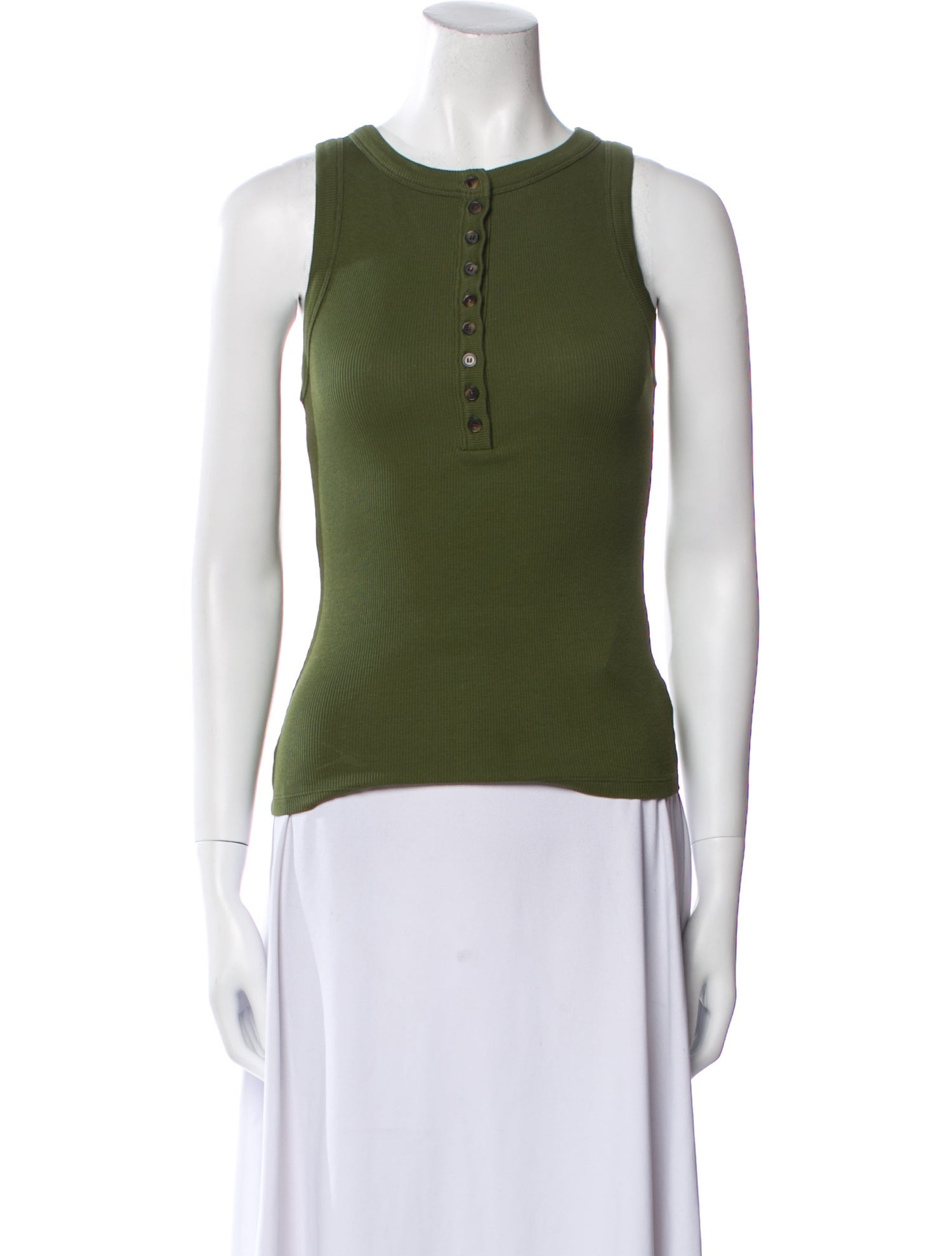 Sézane Crew Neck Sleeveless Top