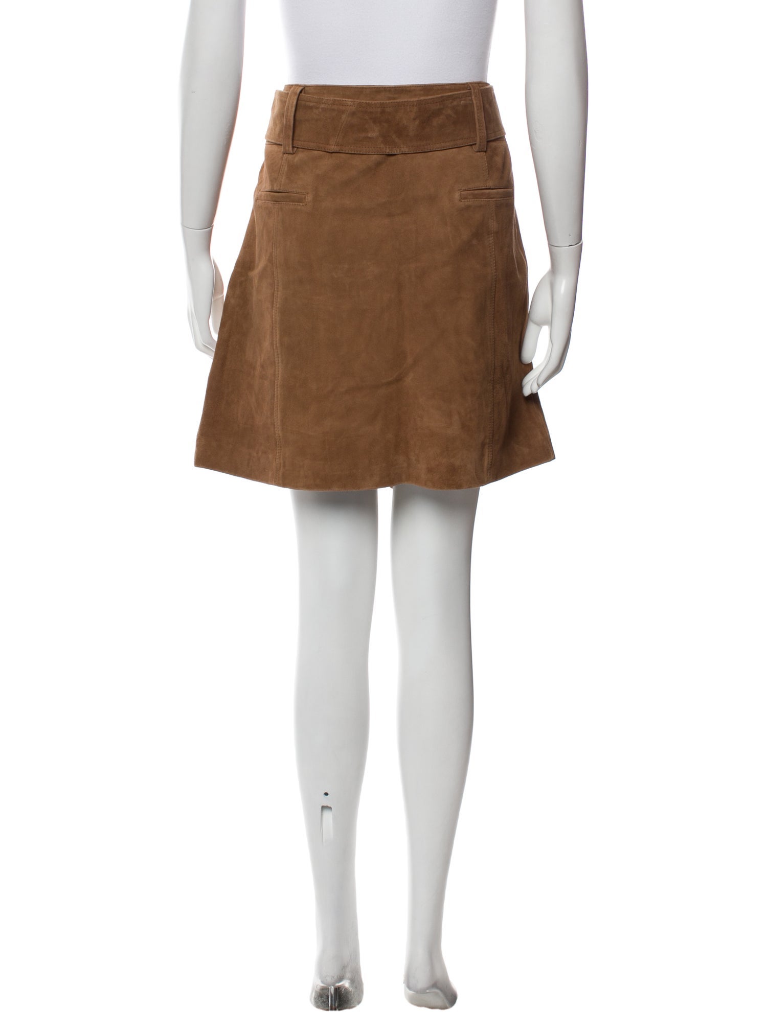 Sézane Leather Mini Skirt