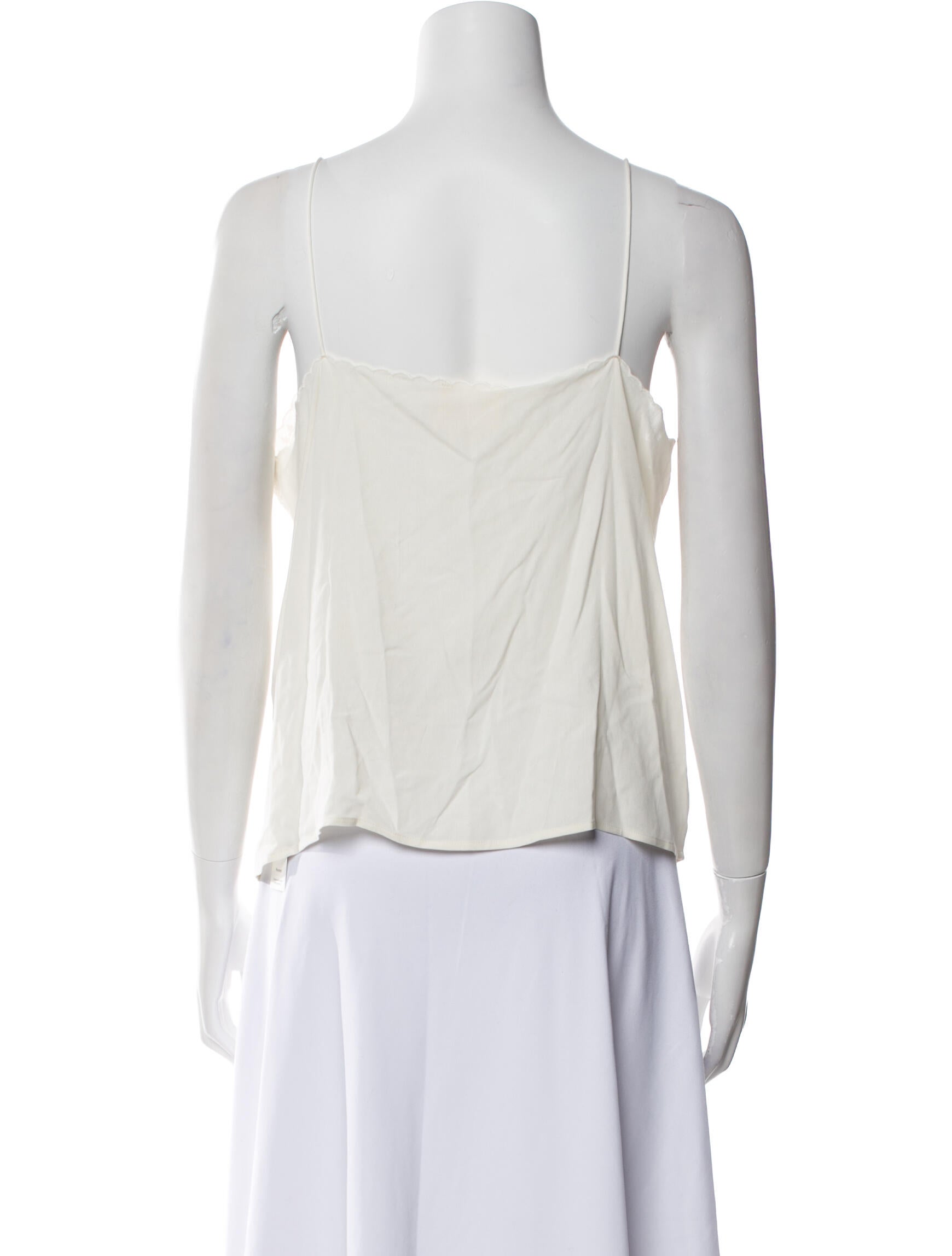 Sézane Silk V-Neck Top