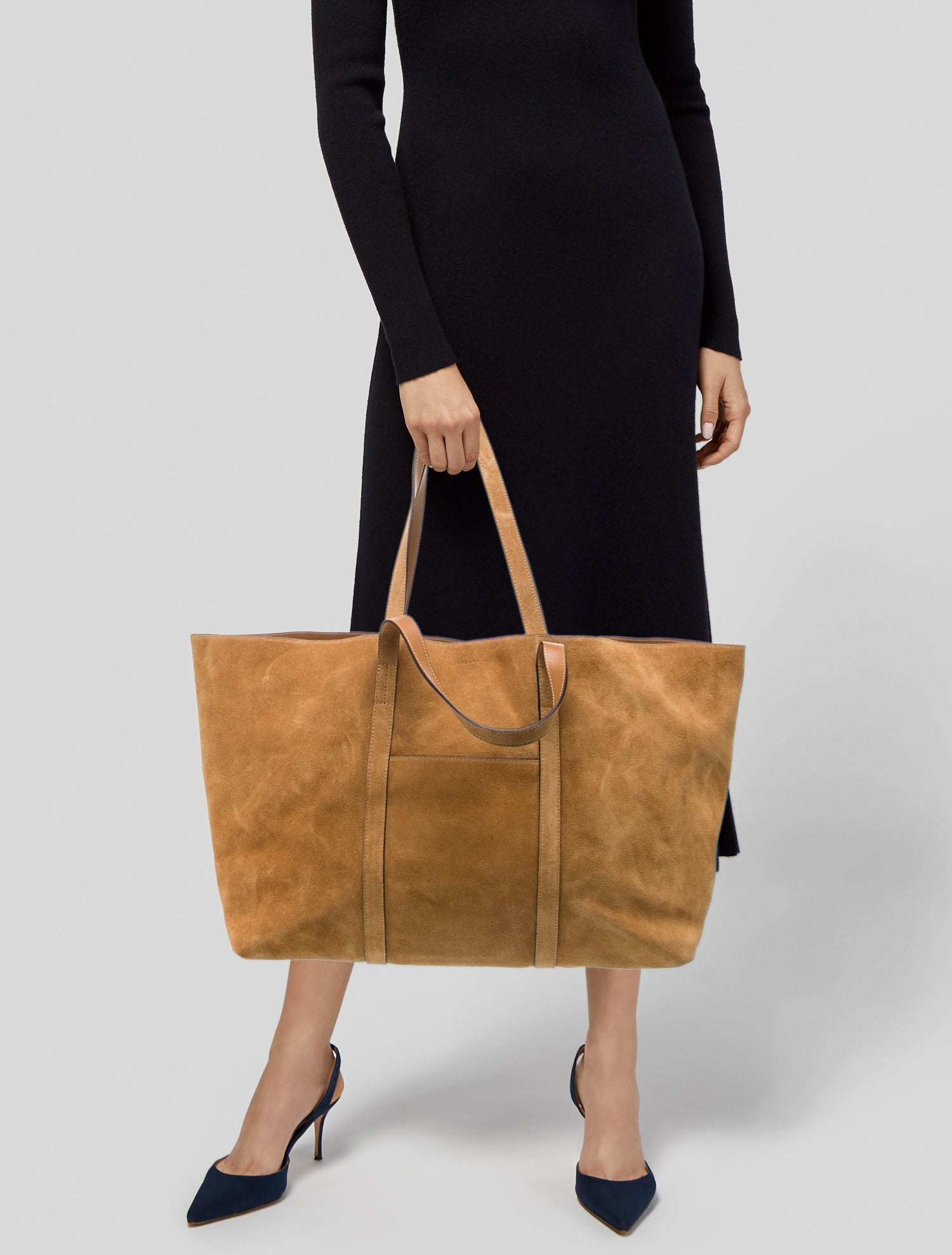 Sézane Suede Weekender Bag