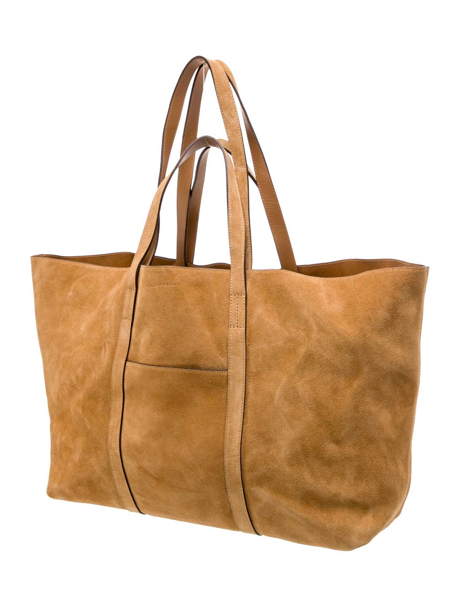 Sézane Suede Weekender Bag