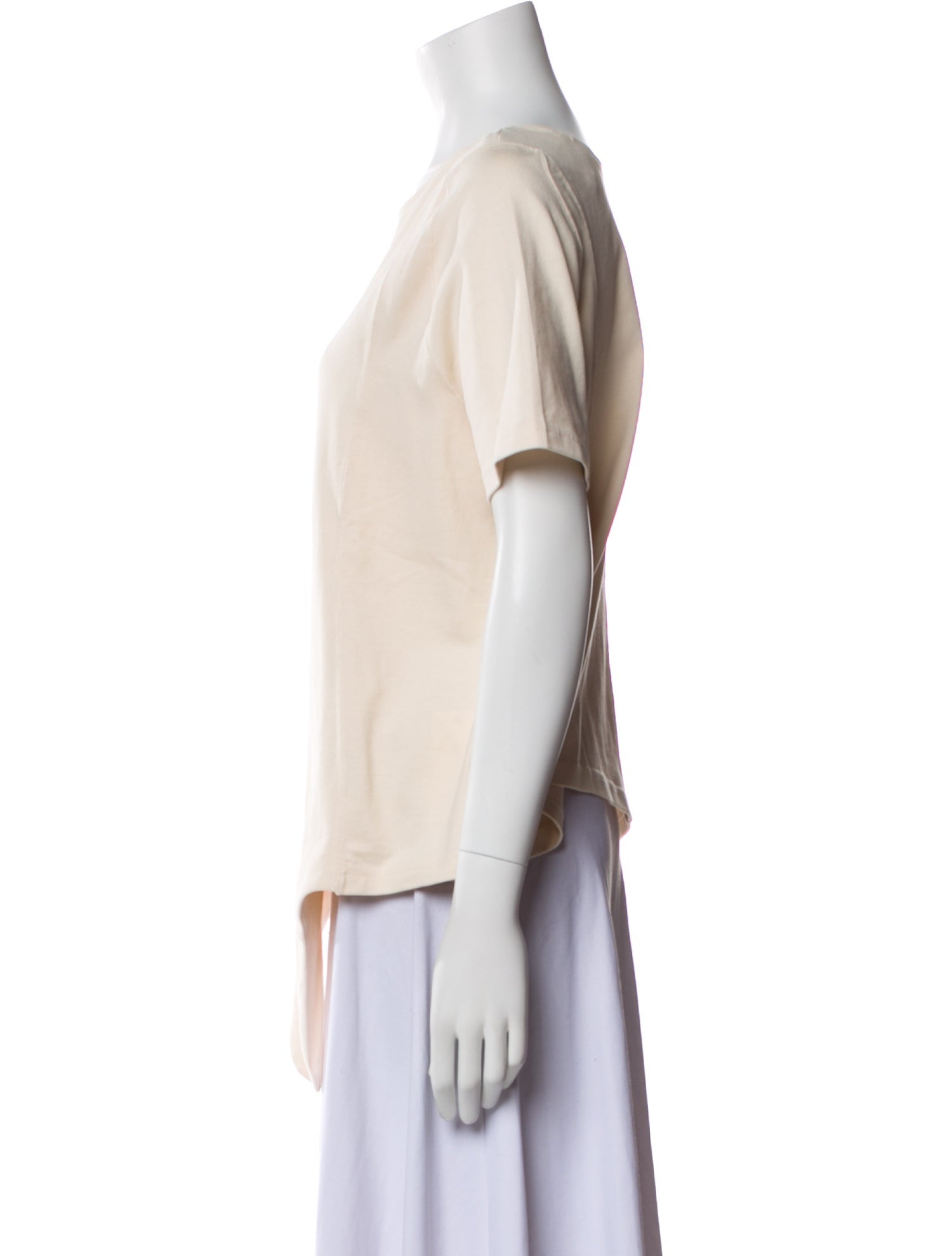 Sézane Bateau Neckline Short Sleeve T-Shirt