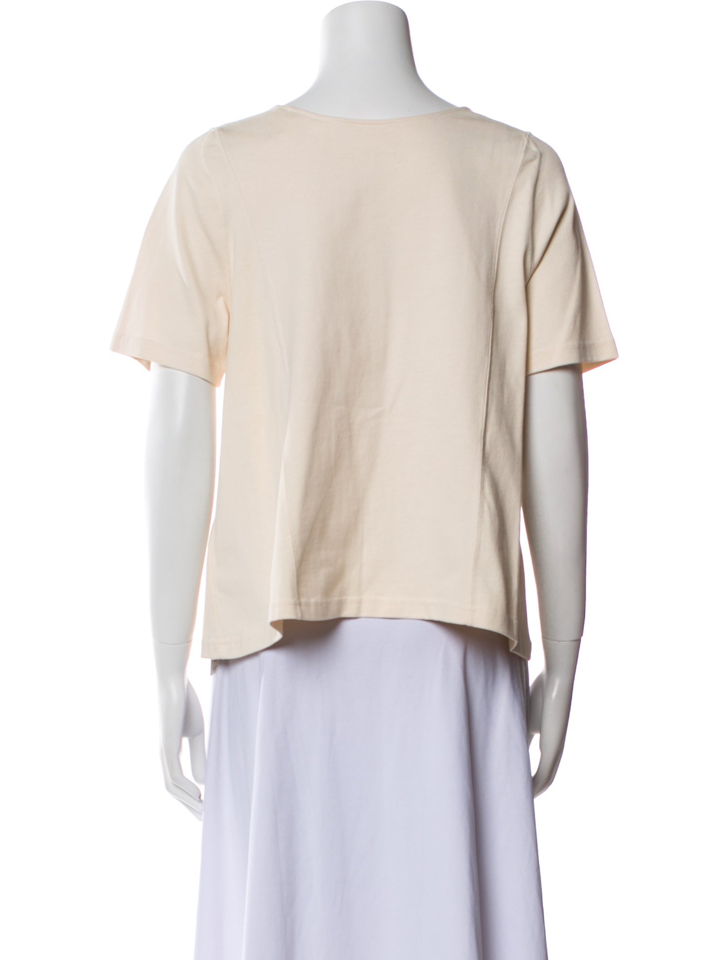 Sézane Bateau Neckline Short Sleeve T-Shirt