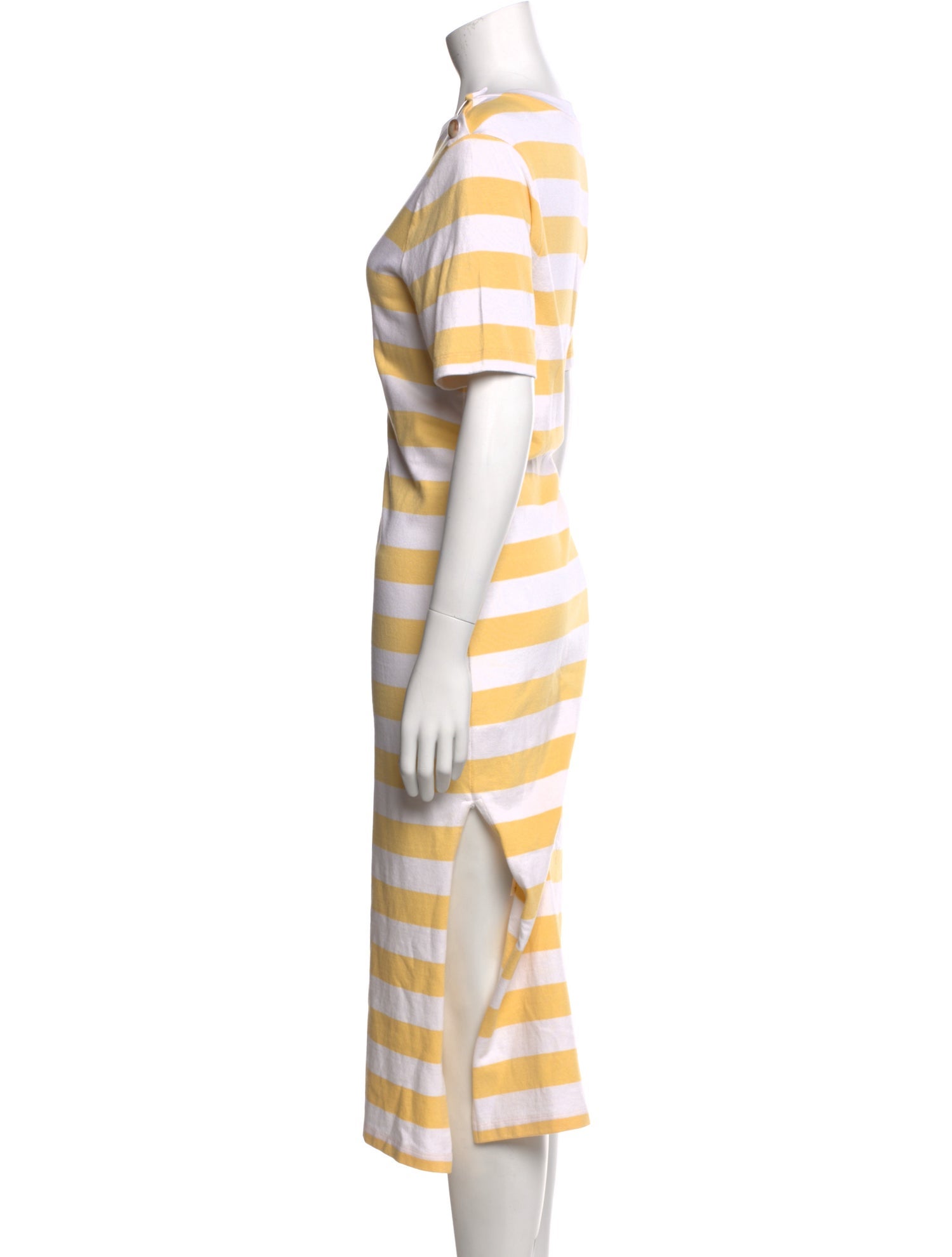 Sézane Striped Midi Length Dress