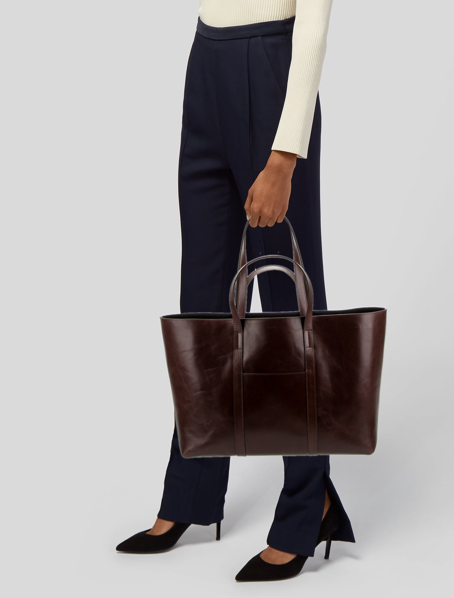 Sézane Leather Tote