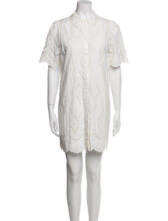 Sézane Mock Neck Mini Dress