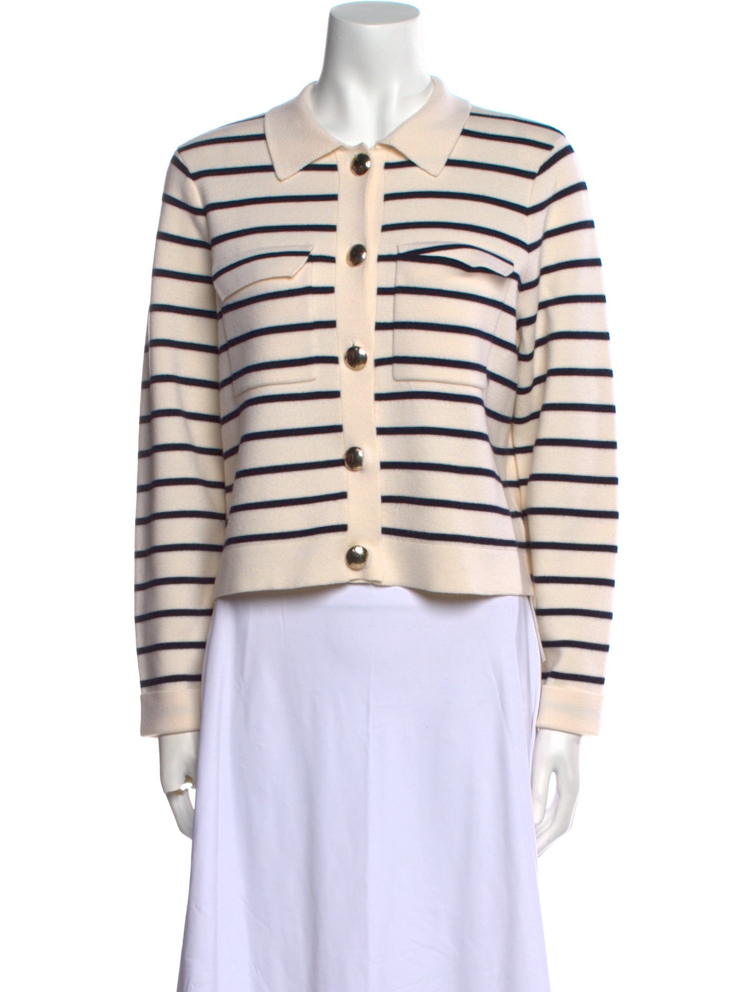 Sézane Merino Wool Striped Sweater