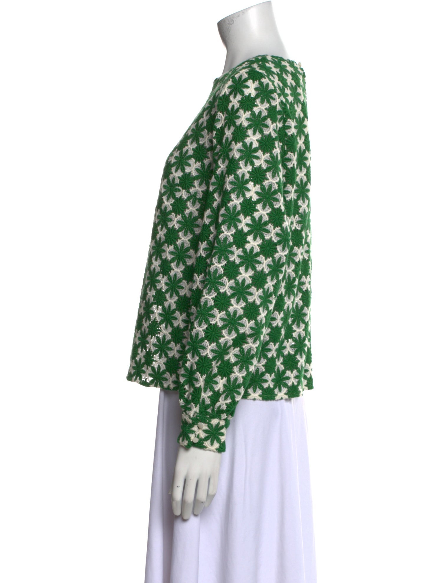 Sézane Printed Crew Neck Blouse w/ Tags