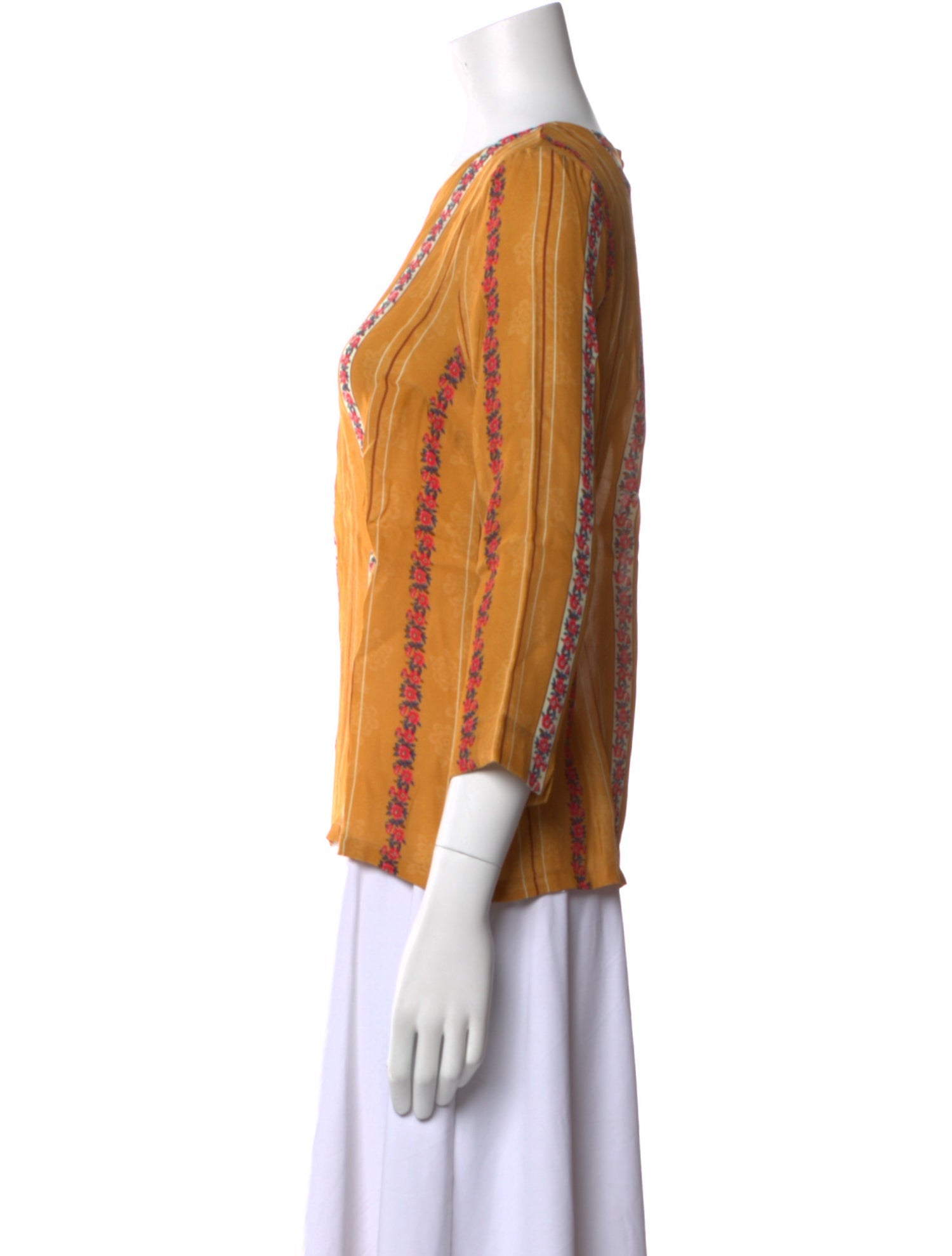 Sézane Silk Striped Blouse w/ Tags