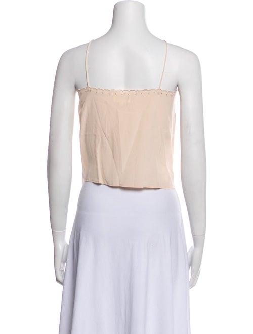 Sézane Silk V-Neck Crop Top