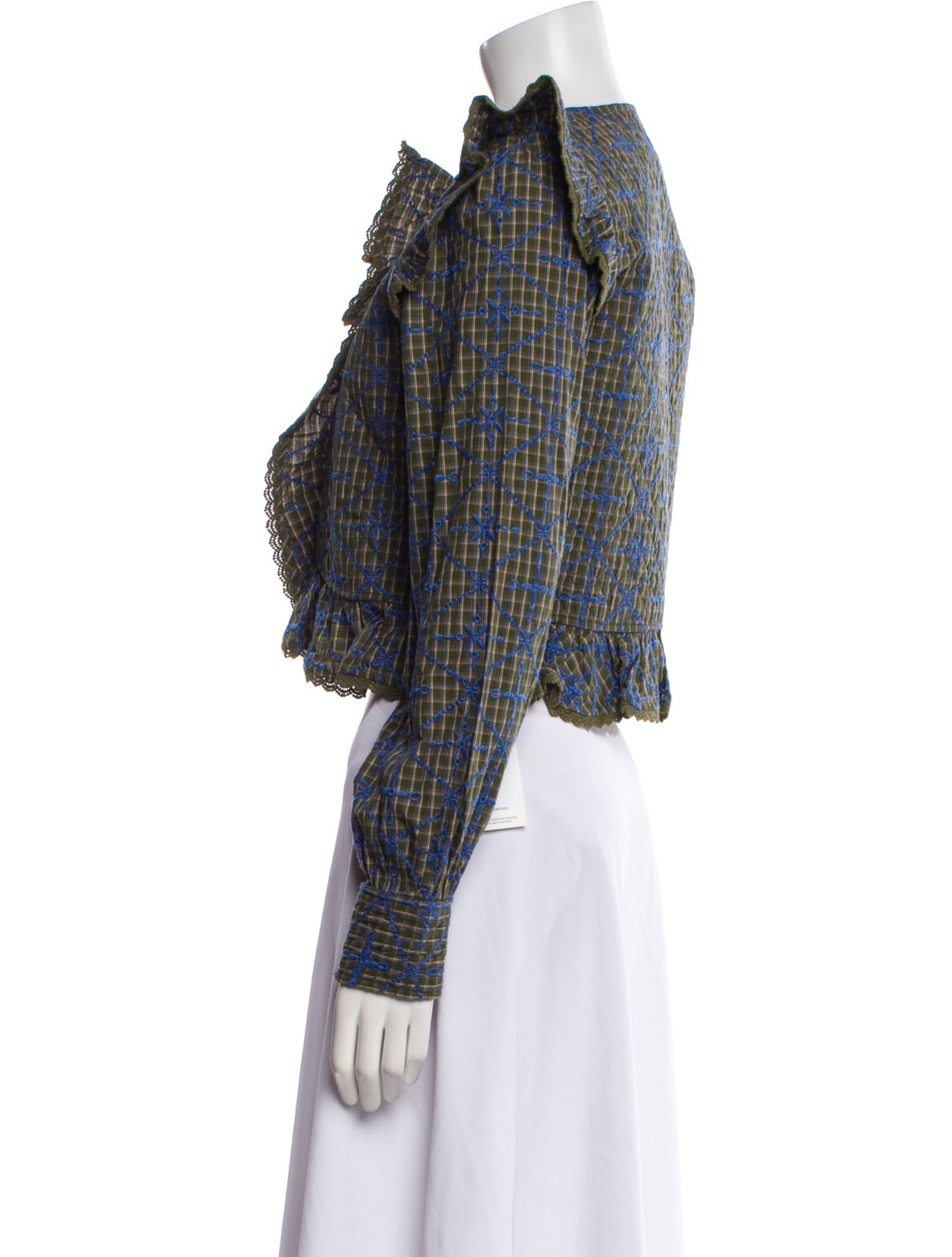 Sézane Tweed Pattern Evening Jacket