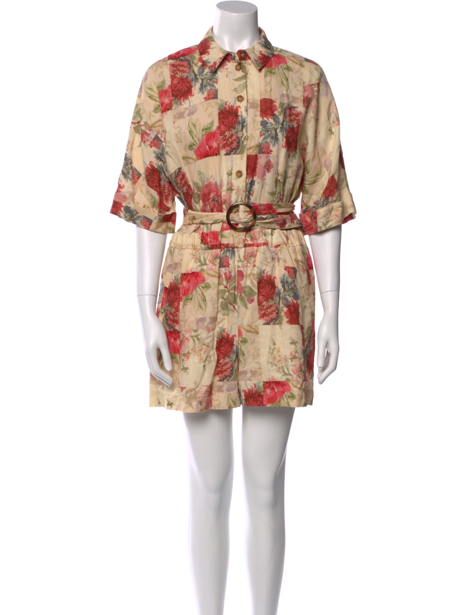 Sézane Floral Print Romper