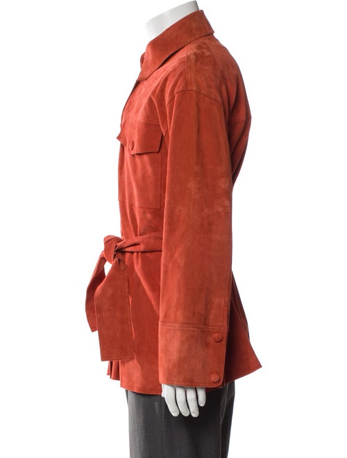 Sézane Goat Leather Long Sleeve Shirt