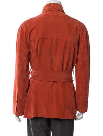 Sézane Goat Leather Long Sleeve Shirt