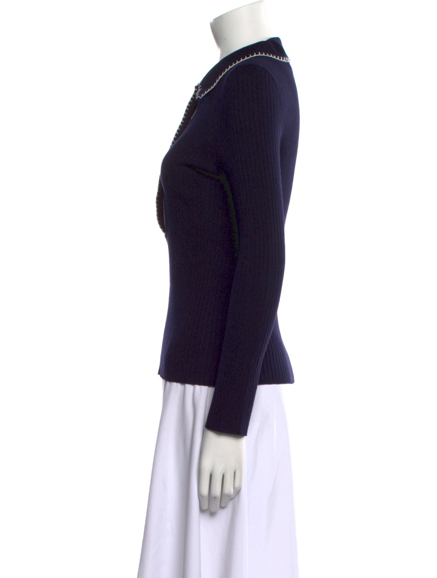 Sézane Long Sleeve Polo