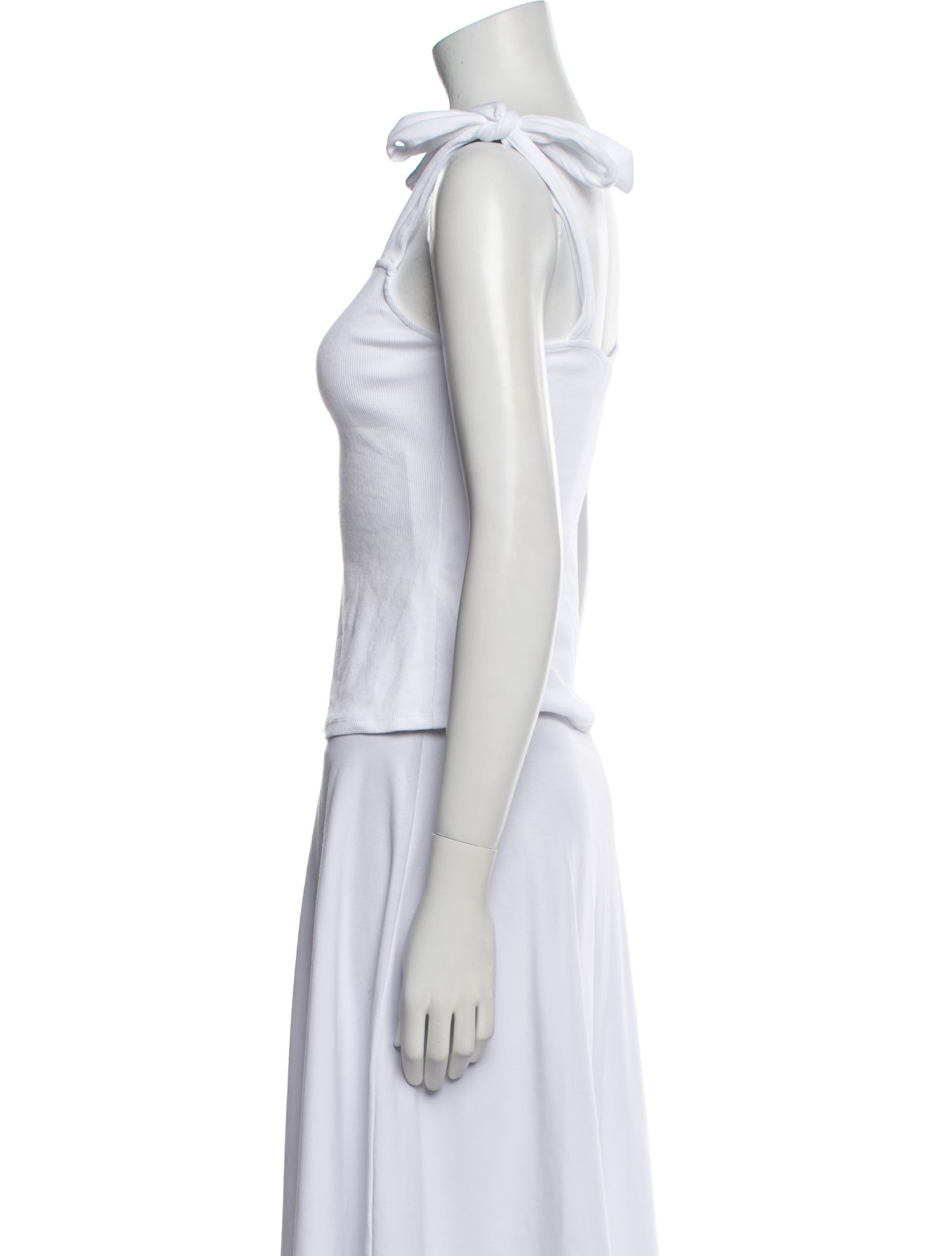 Sézane Square Neckline Sleeveless Crop Top