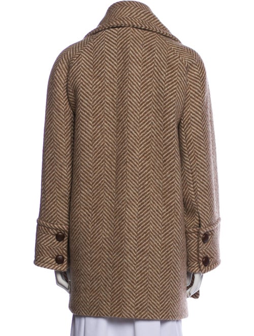 Sézane Virgin Wool Striped Coat