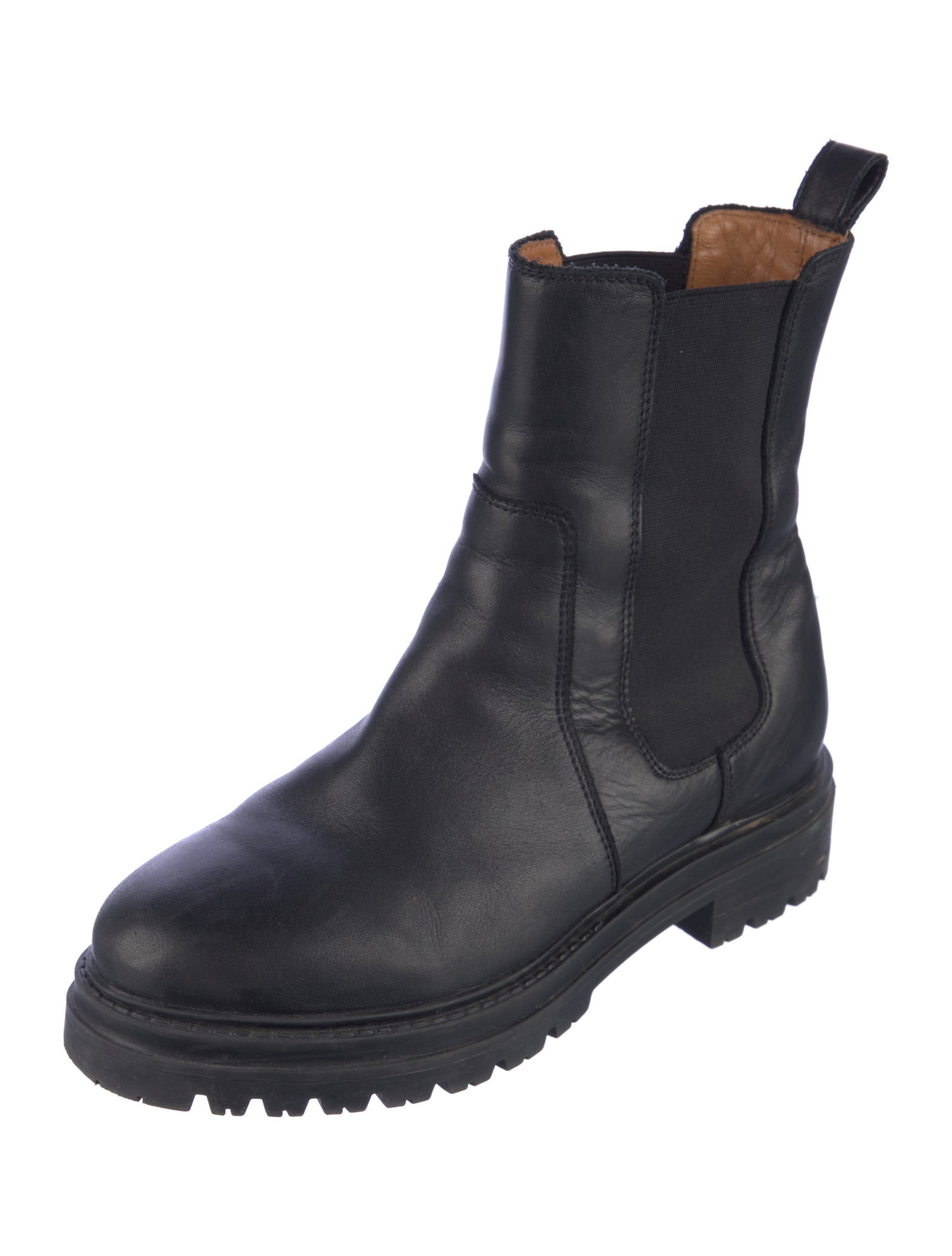 Sézane Leather Chelsea Boots