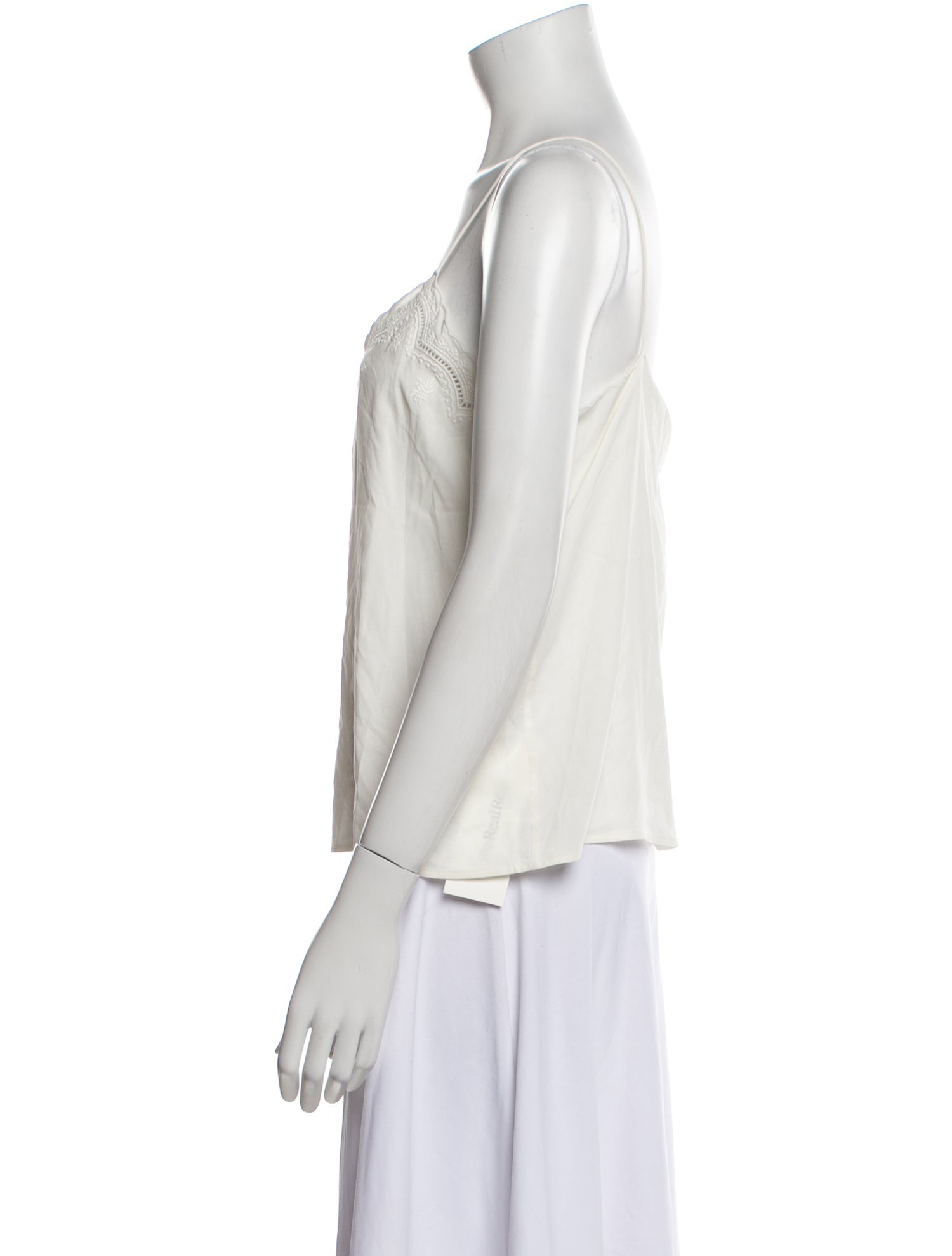 Sézane Silk V-Neck Top