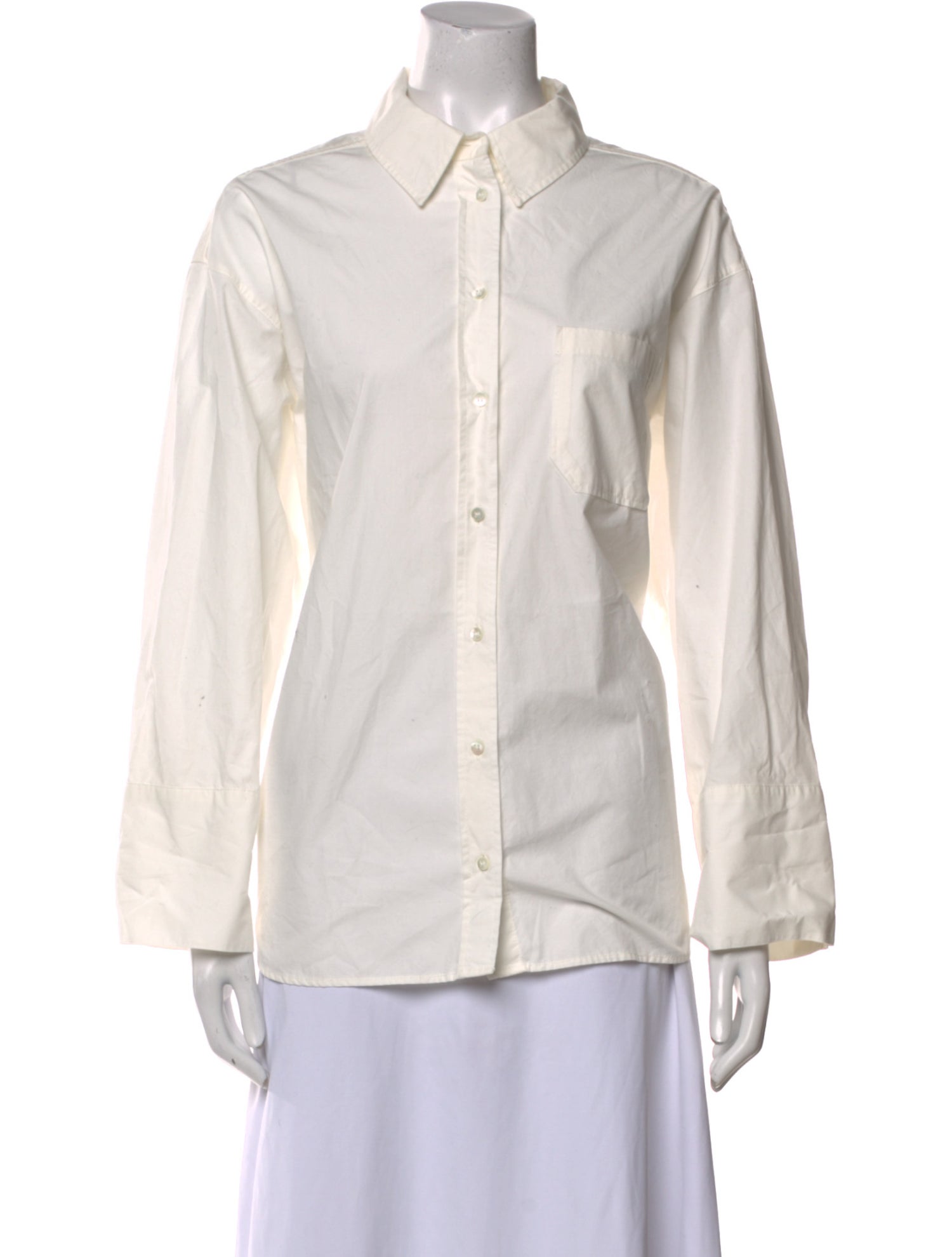 Sézane Long Sleeve Button-Up Top