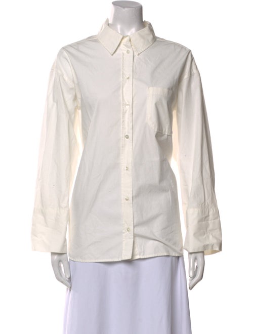 Sézane Long Sleeve Button-Up Top