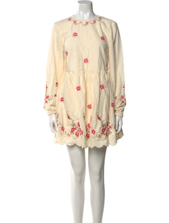 Sézane Floral Print Mini Dress