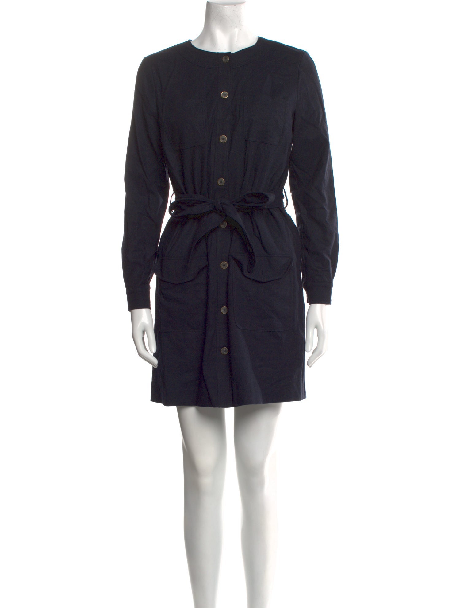 Sézane Crew Neck Mini Dress