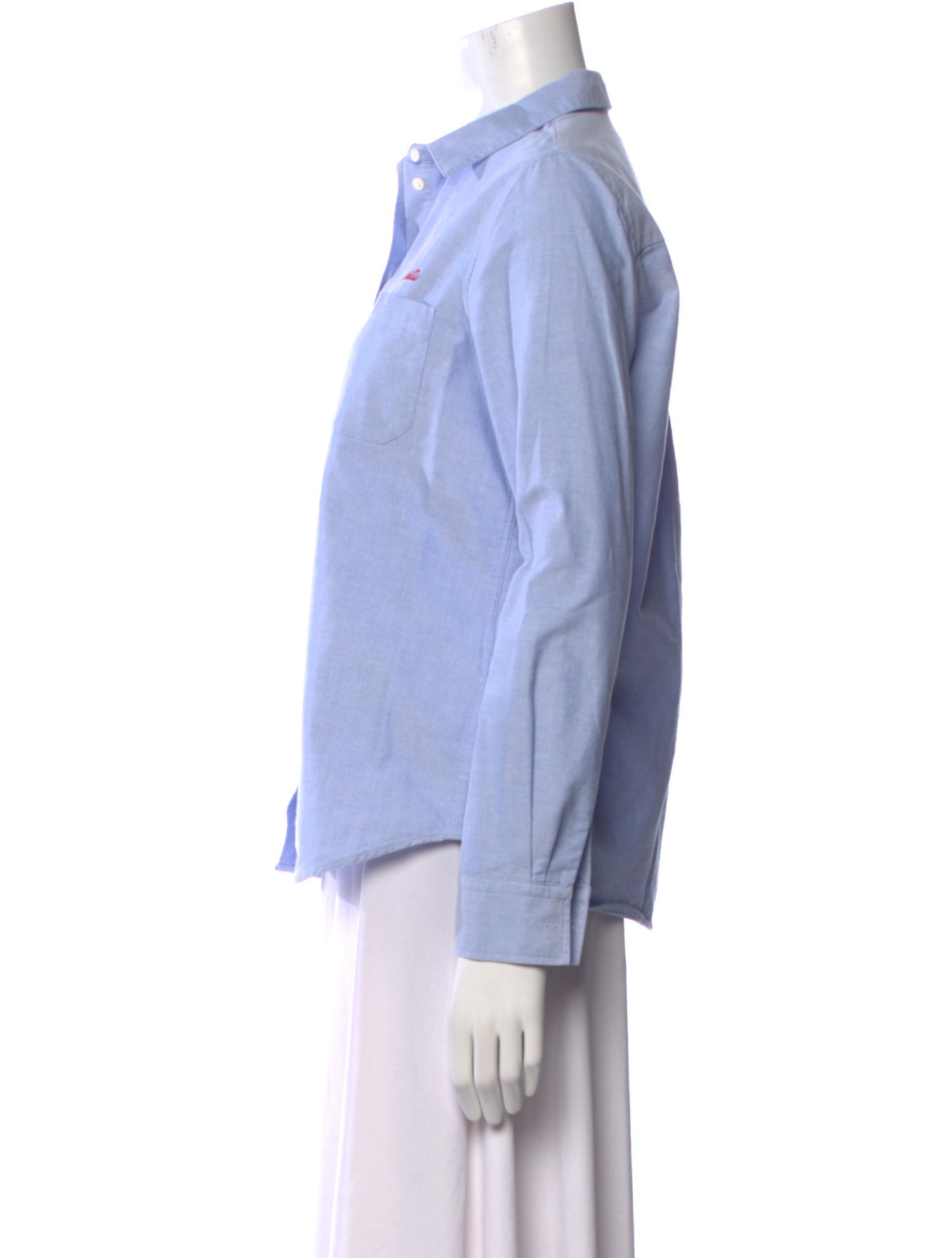 Sézane Long Sleeve Button-Up Top