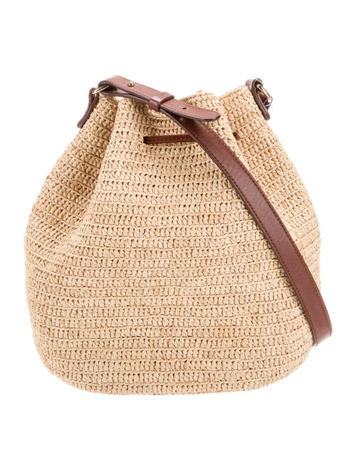Sézane Raffia Bucket Bag