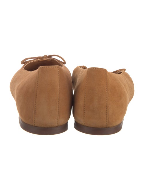 Sézane Suede Bow Accents Ballet Flats