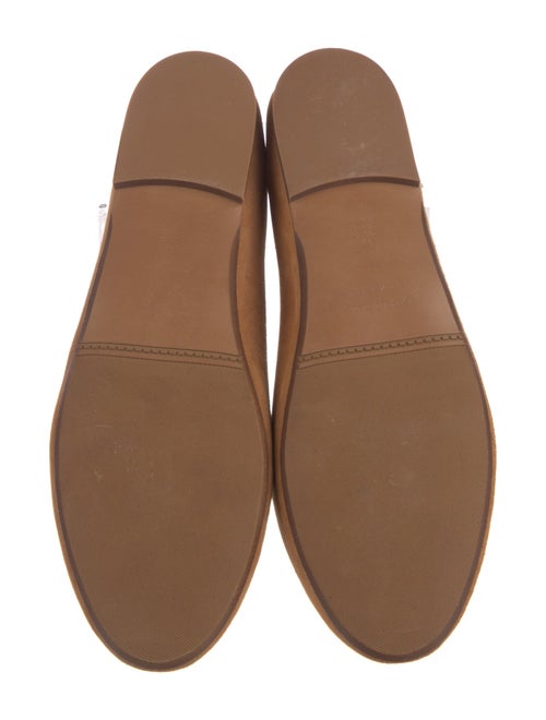 Sézane Suede Bow Accents Ballet Flats