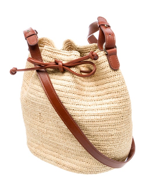 Sézane Raffia Bucket Bag
