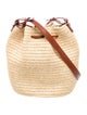 Sézane Raffia Bucket Bag