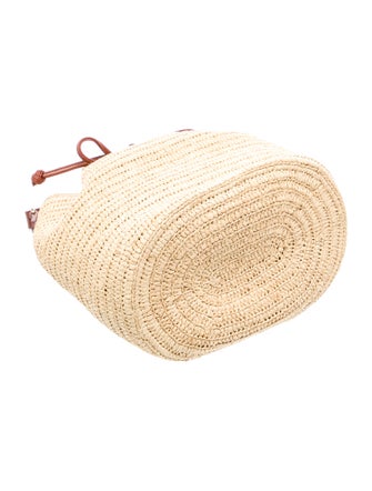 Sézane Raffia Bucket Bag