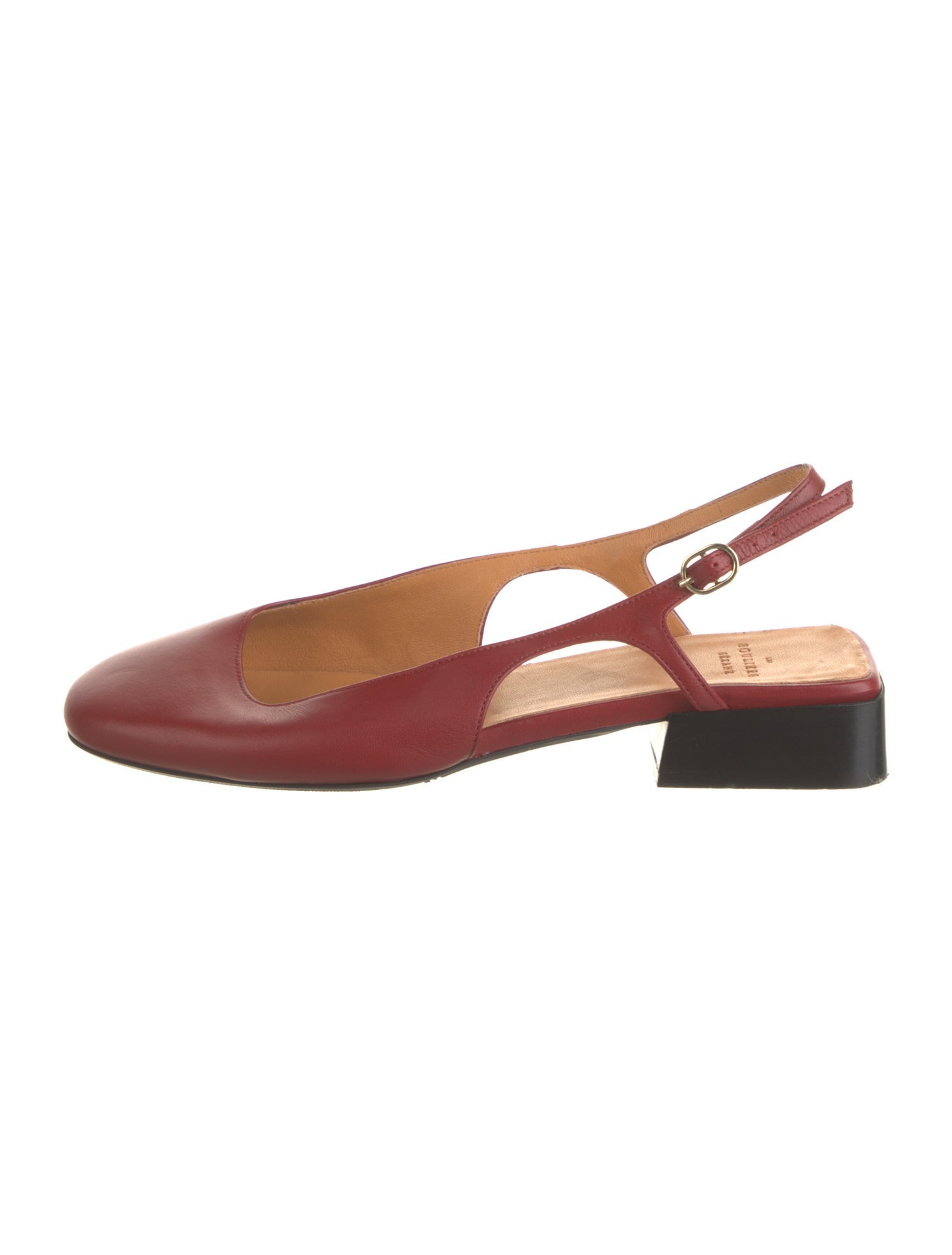 Sézane Leather Slingback Flats