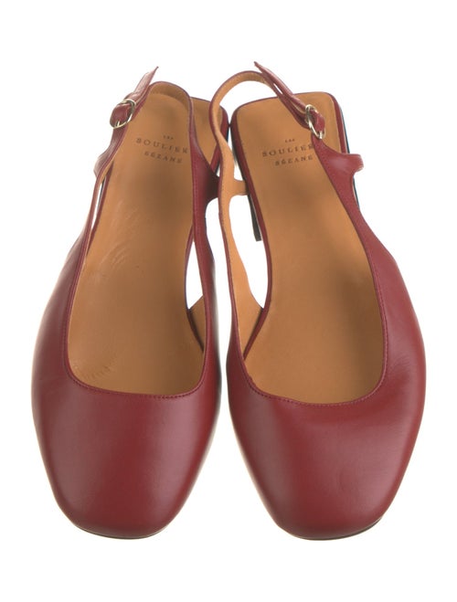 Sézane Leather Slingback Flats